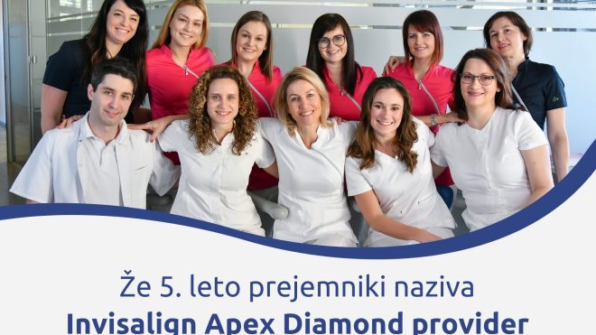 Dr. Katja Arko Kampuš že 5. leto zapored prejemnica laskavega naziva Invisalign Apex Diamond Provider